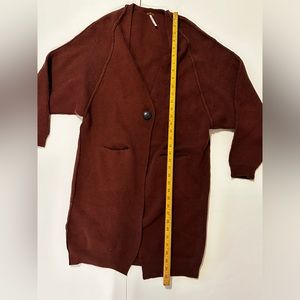 Free People Ladies Brown Cardigan Size X-Small